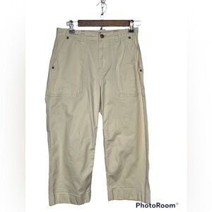 Duluth Cream Color Carpenter Capris Size 4